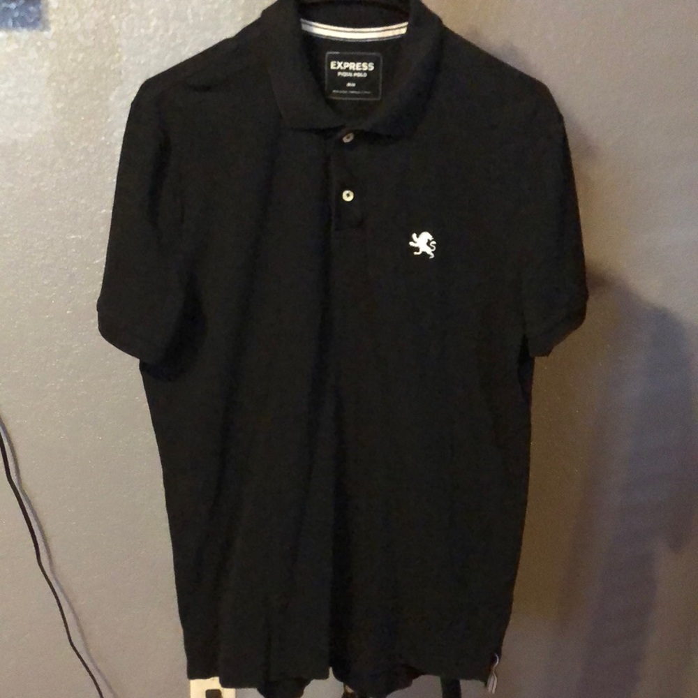 Express black polo shirt